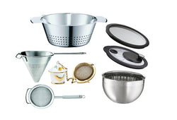 Trichter, Seiher, Siebe