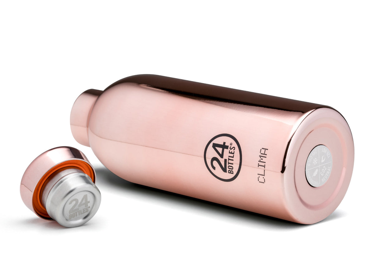 24Bottles Clima Bottle Rose Gold 500ml Freisteller 3