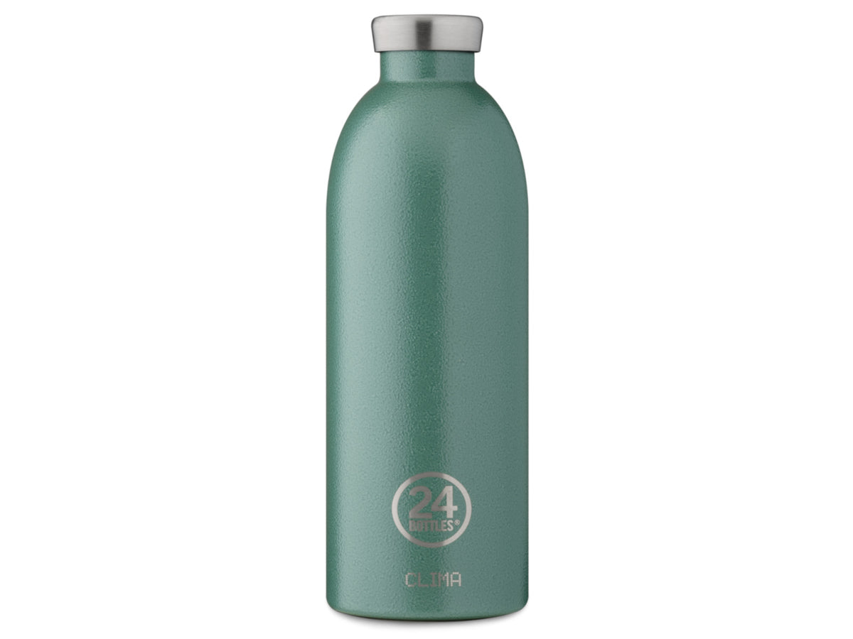 24Bottles Clima Bottle Rustic Moss Green 850ml Freisteller 1