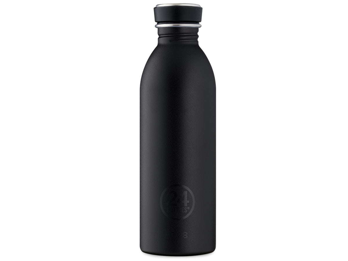 24Bottles Urban Bottle Stone Tuxedo Black 500ml Freisteller
