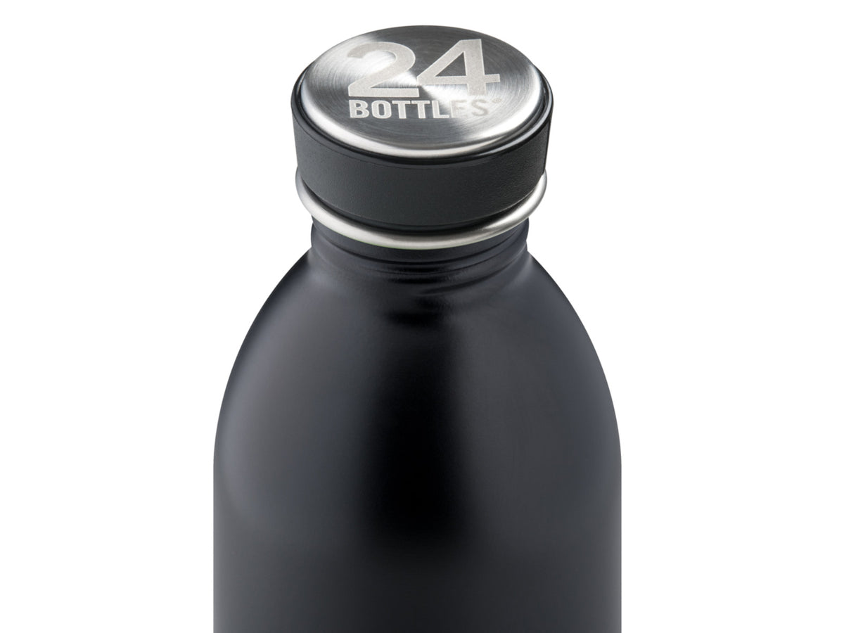 24Bottles Urban Bottle Stone Tuxedo Black 250ml Freisteller 2