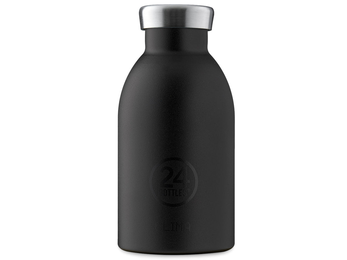 24Bottles Clima Bottle Stone Tuxedo Black 330ml Freisteller 1