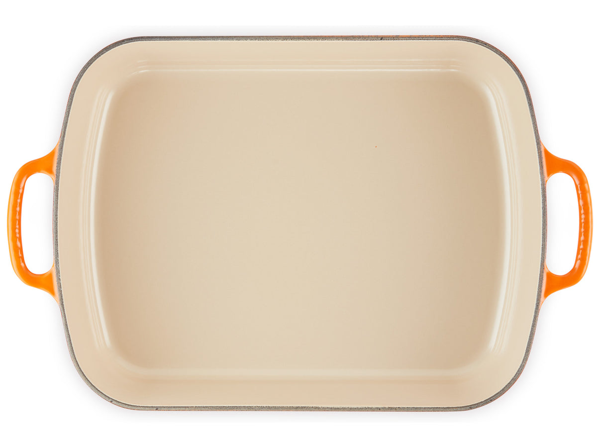 Le Creuset Bratreine Signatur ofenrot 40,2cm Freisteller 3