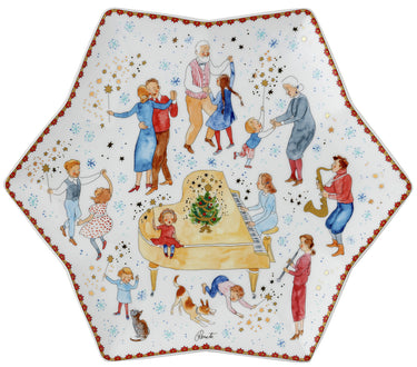 Hutschenreuther Sammelkollektion 2023 Weihnachtsklänge Sternschale 34cm Freisteller