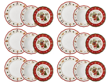 Hutschenreuther Happy Wintertime Red Set 18tlg Freisteller