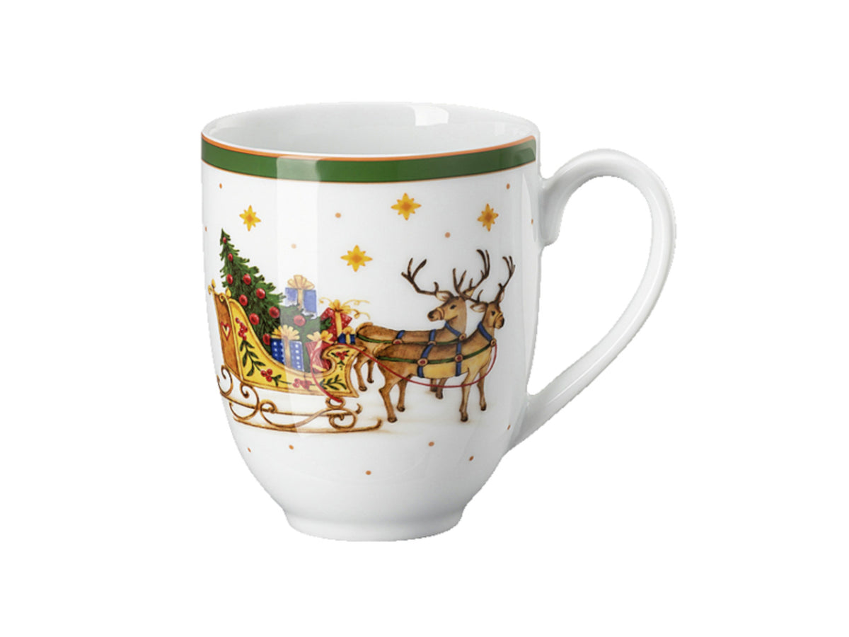 Hutschenreuther Happy Wintertime Green Becher mit Henkel 0,4l Freisteller
