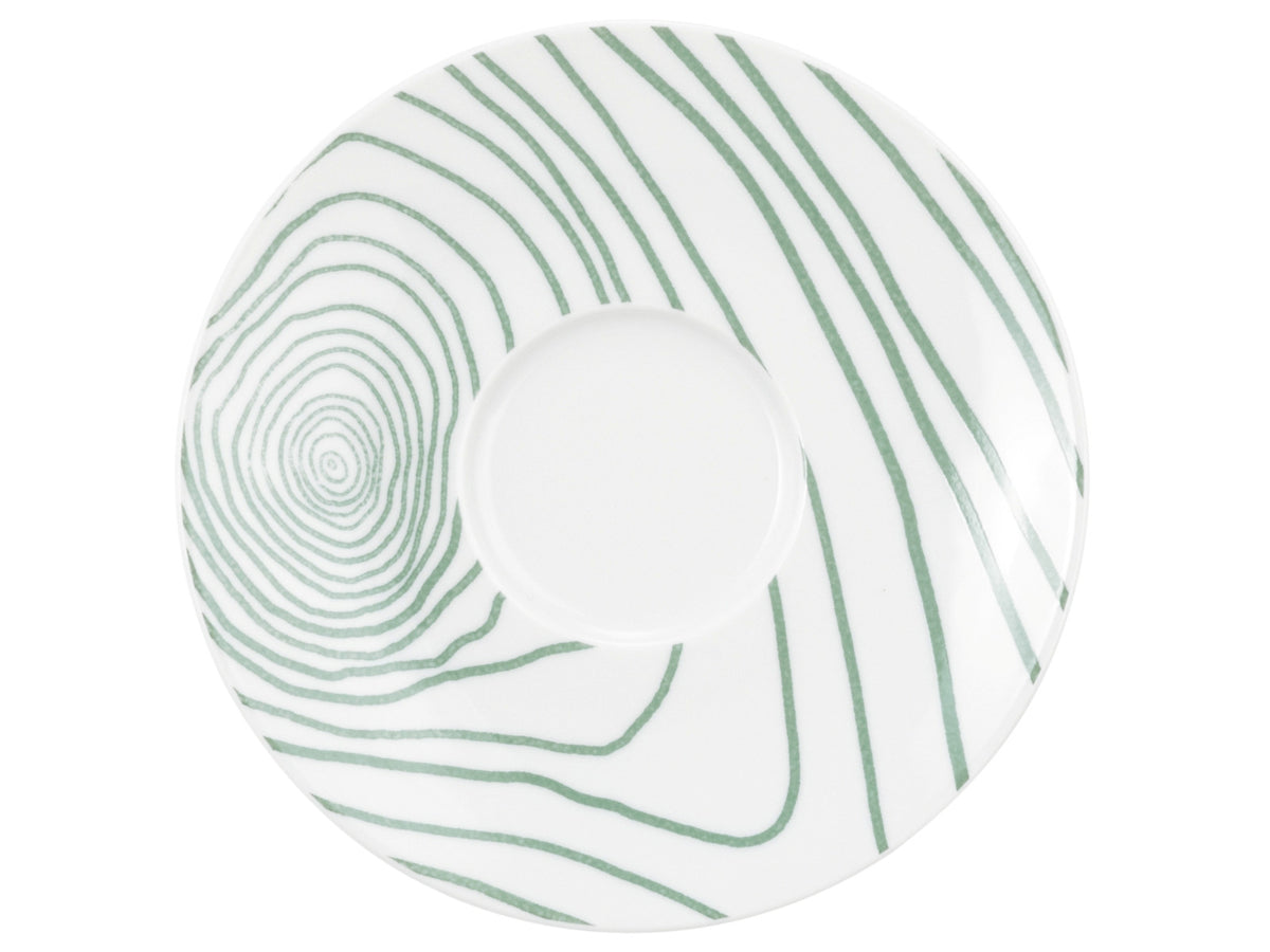 Seltmann Weiden Life Nature Jahresringe grün Kombi-Untertasse 16,5cm Freisteller