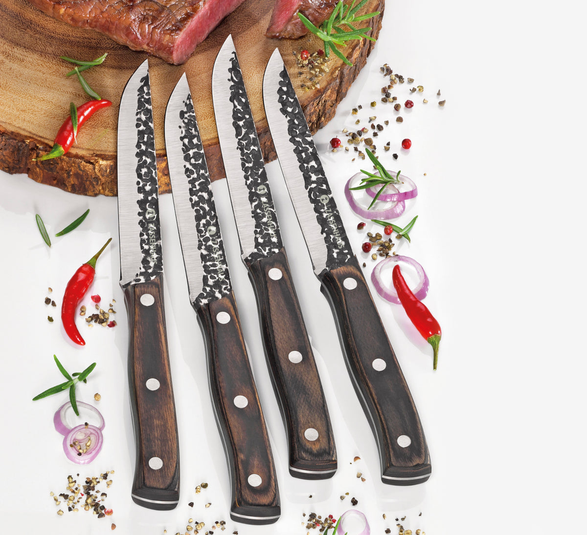 Zassenhaus HUNTER Steakmesser 25 cm Set4 Lifestyle 1