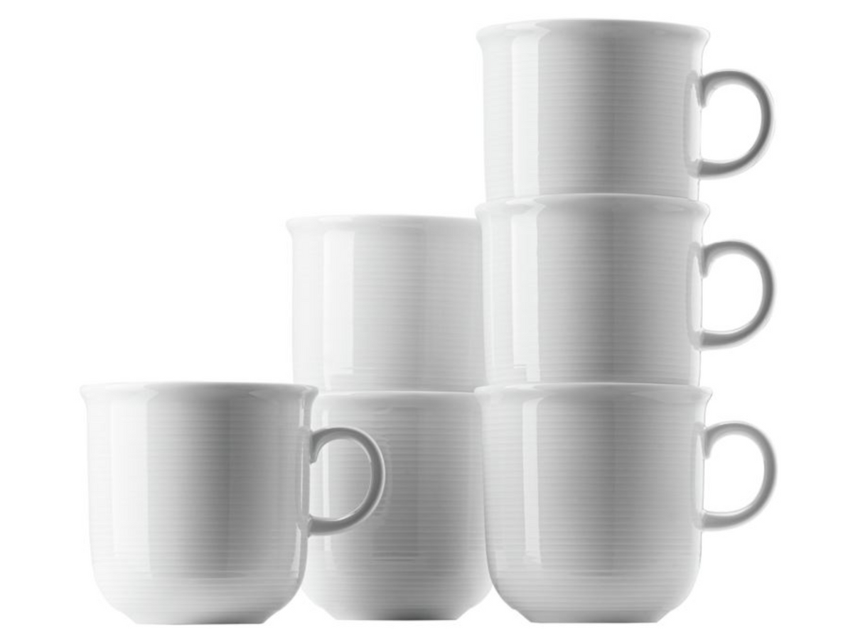 Thomas Trend weiss Becher mit Henkel 0,36 l Set 6tlg Freisteller