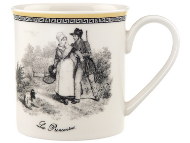 Villeroy & Boch Audun Chasse Becher mit Henkel 0,3 l Freisteller