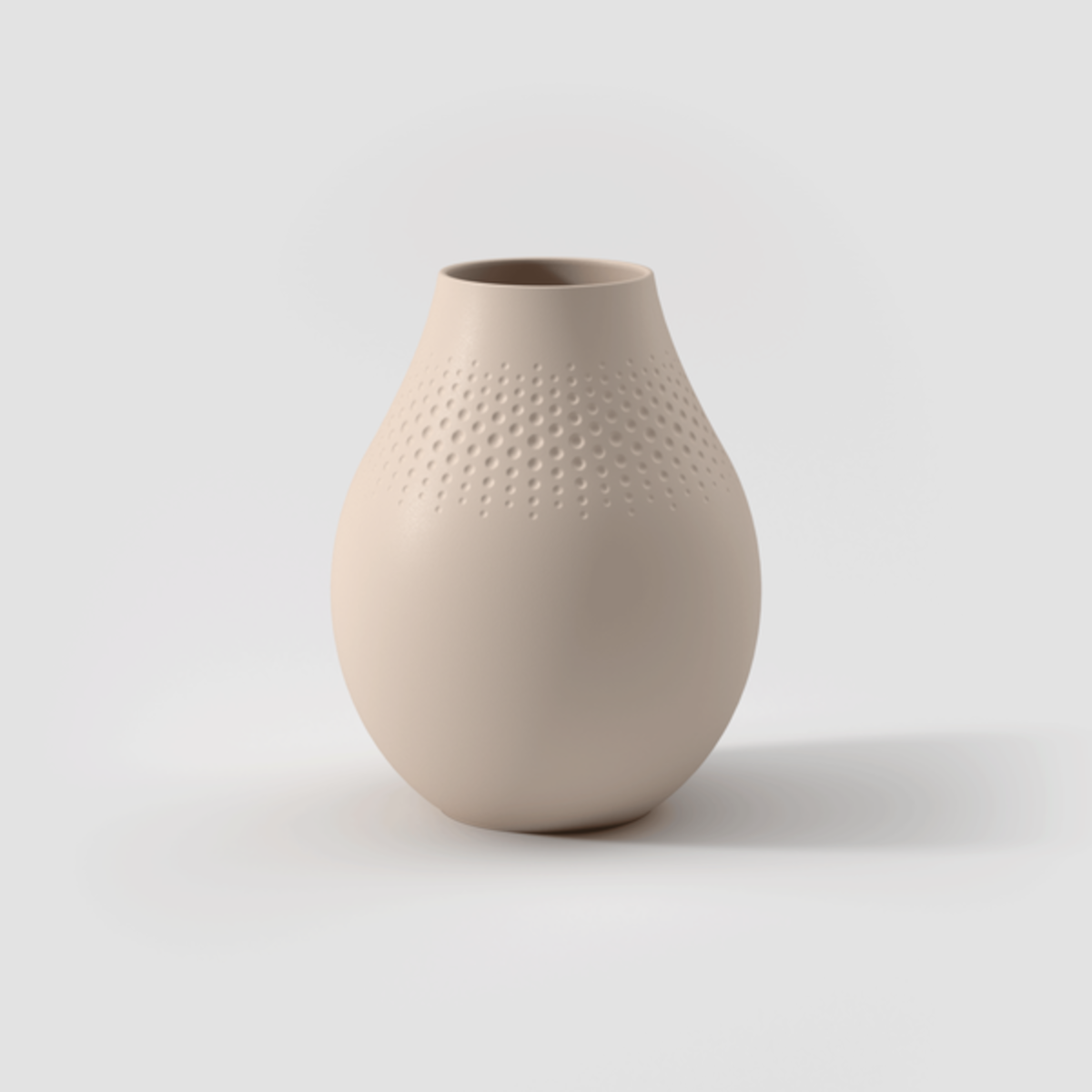 Villeroy & Boch Manufacture Collier beige Vase Perle hoch 16 cm Lifestyle 1