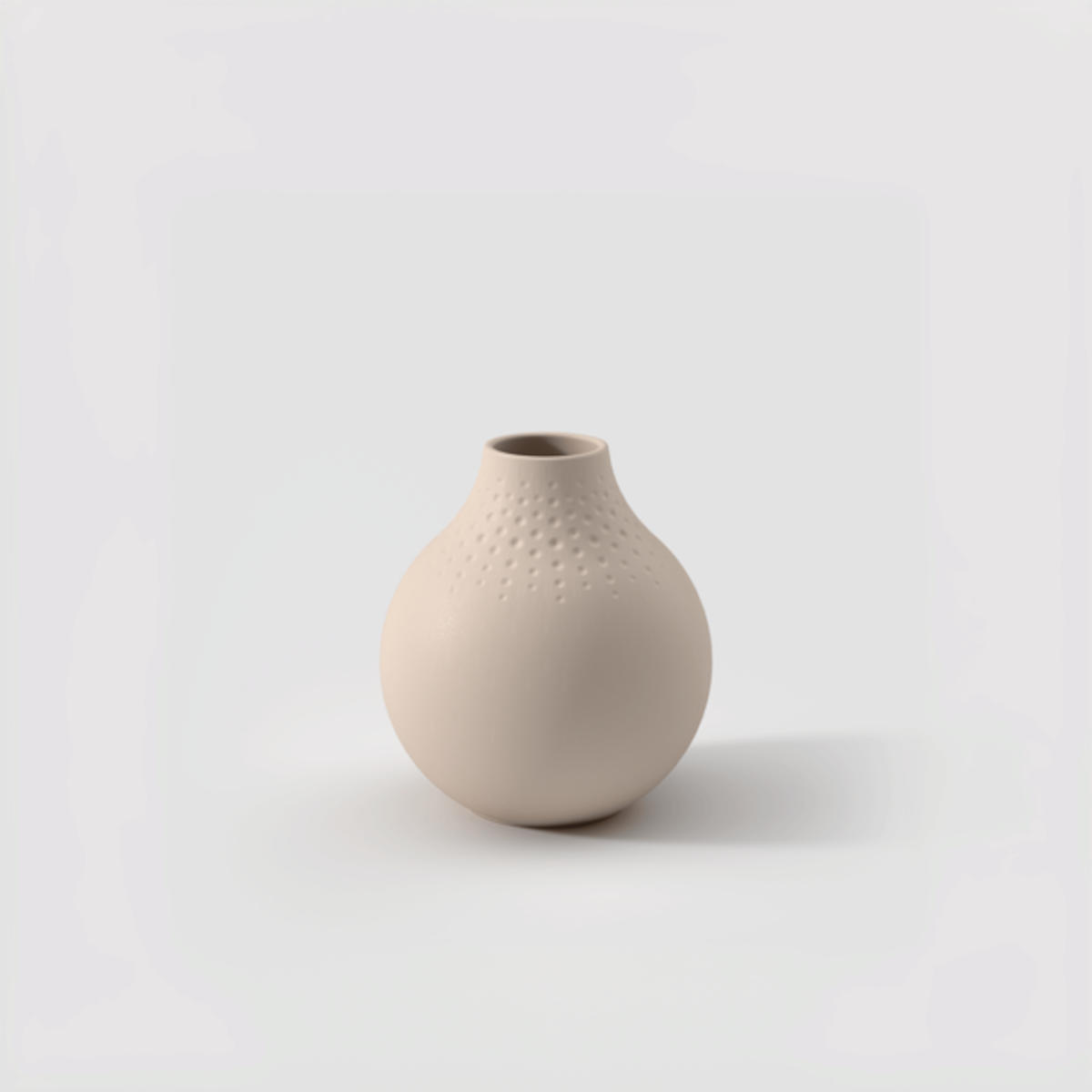 Villeroy & Boch Manufacture Collier beige Vase Perle klein 11,5 cm Lifestyle 1
