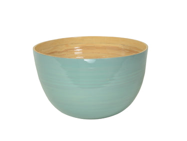 albert L. (punkt) Bambus-Schüssel eisblau 30 x 18 cm Freisteller