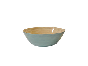 albert L. (punkt) Bambus-Schüssel eisblau 40 x 14 cm Freisteller