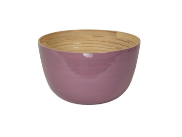 albert L. (punkt) Bambus-Schüssel mauve 26 x 16 cm Freisteller