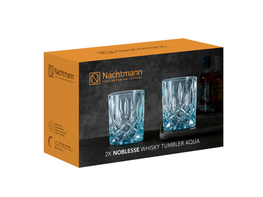 Nachtmann Noblesse Whiskybecher aqua Set 2tlg Freisteller 1