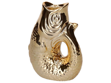 Giftcompany Monsieur Carafon Kerzenhalter Fisch XS gold 12,7cm Freisteller 1