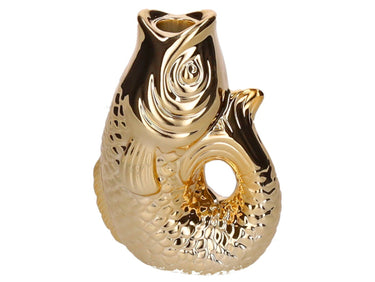Giftcompany Monsieur Carafon Kerzenhalter Fisch S gold 16,2cm Freisteller 1