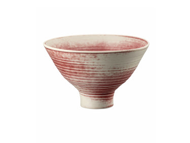 Rosenthal Bloom Scarlet Schale auf Fuß 17cm Freisteller 1