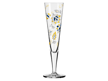 RITZENHOFF Goldnacht Champagnerglas (C. Kordes) H24 #44 Freisteller 1