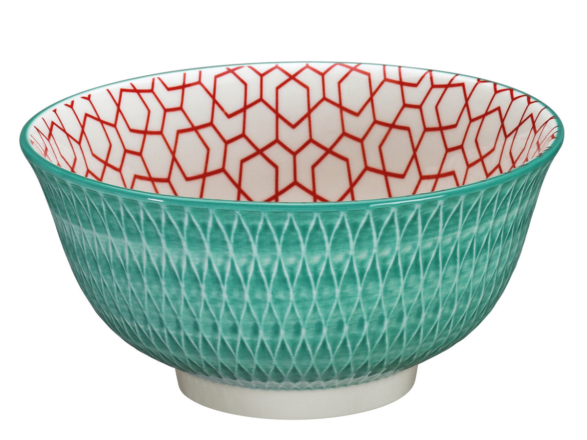Cilio AMICI Bowl Rauten türkis 15,5 cm Freisteller