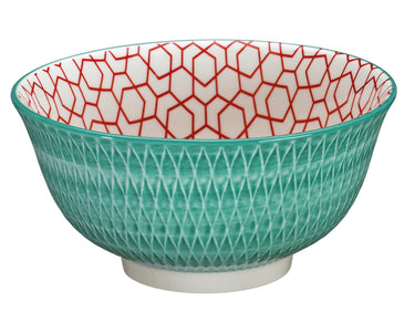 Cilio AMICI Bowl Rauten türkis 18 cm Freisteller