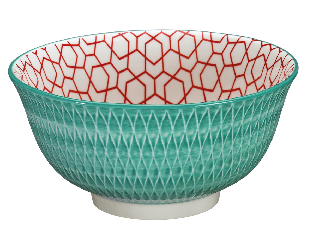 Cilio AMICI Bowl Rauten türkis 18 cm Freisteller
