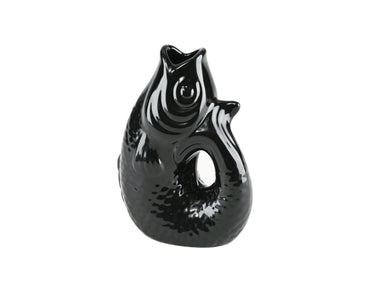 Giftcompany Monsieur Carafon Vase / Karaffe Fisch XS schwarz 0,2l Freisteller