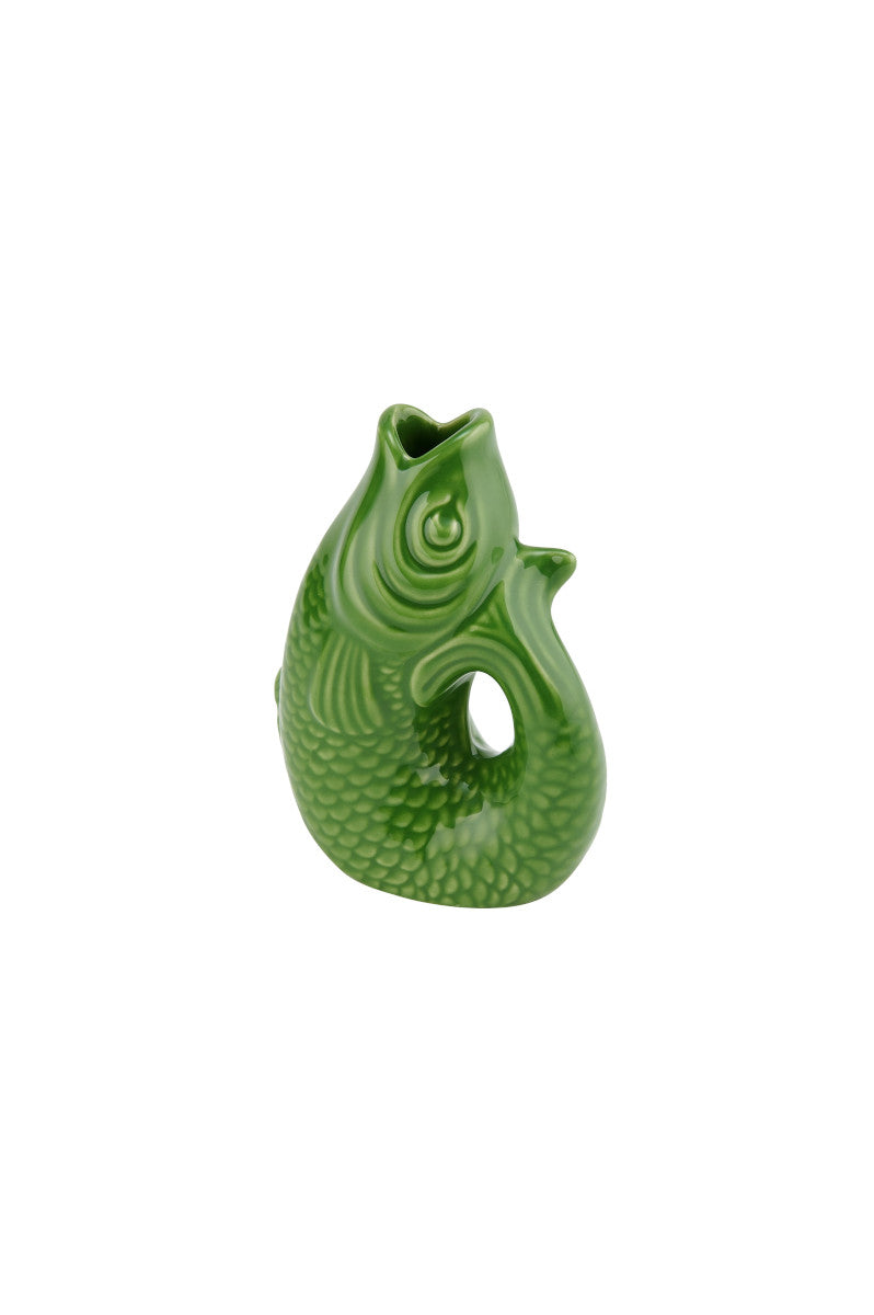 Giftcompany Monsieur Carafon Vase / Karaffe Fisch XS green bay 0,2l Freisteller