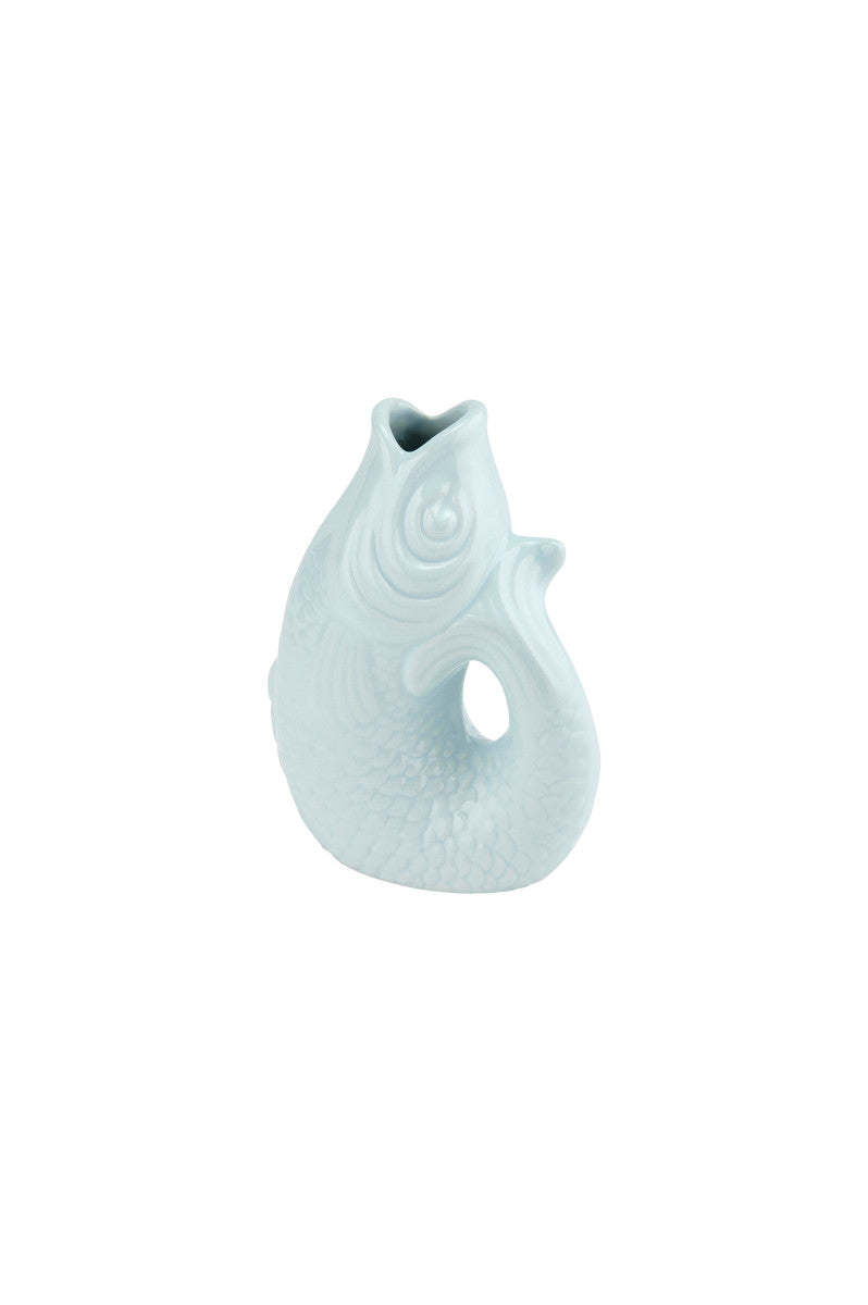 Giftcompany Monsieur Carafon Vase / Karaffe Fisch XS blue horizon 0,2l Freisteller
