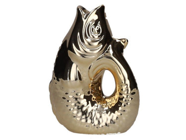 Giftcompany Monsieur Carafon Vase / Karaffe Fisch XS gold 0,2l Freisteller 1