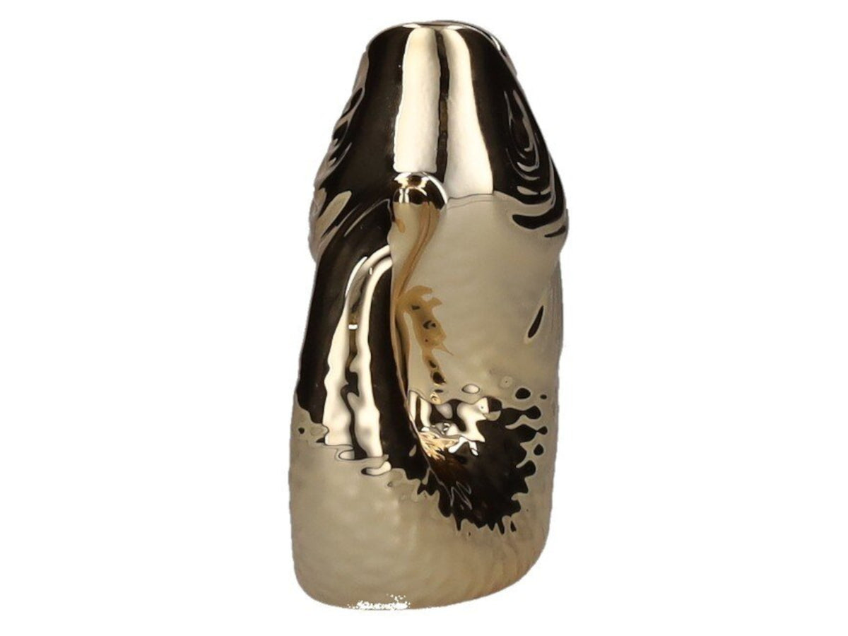 Giftcompany Monsieur Carafon Vase / Karaffe Fisch XS gold 0,2l Freisteller 2