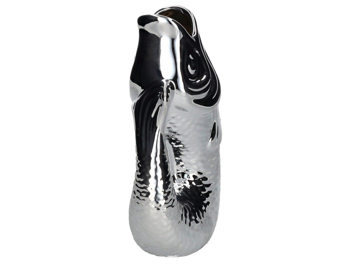 Giftcompany Monsieur Carafon Vase / Karaffe Fisch S silber 1,2l Freisteller 2