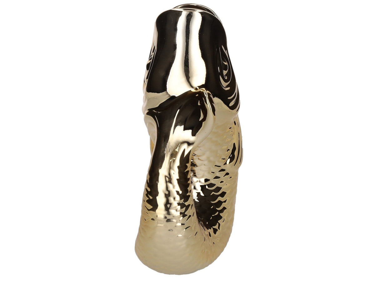 Giftcompany Monsieur Carafon Vase / Karaffe Fisch L gold 2,7l Freisteller 2
