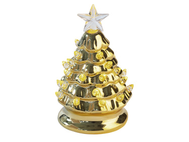 Giftcompany Luce Weihnachtsbaum mit LED gold 13,5cm Freisteller 1