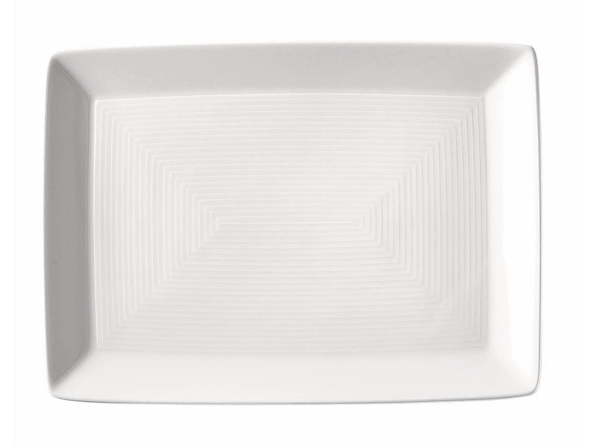 Thomas Trend Weiss Platte eckig 18 cm Freisteller