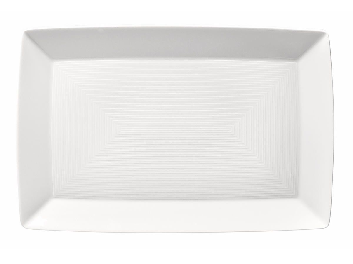 Thomas Trend Weiss Platte eckig 28 cm Freisteller
