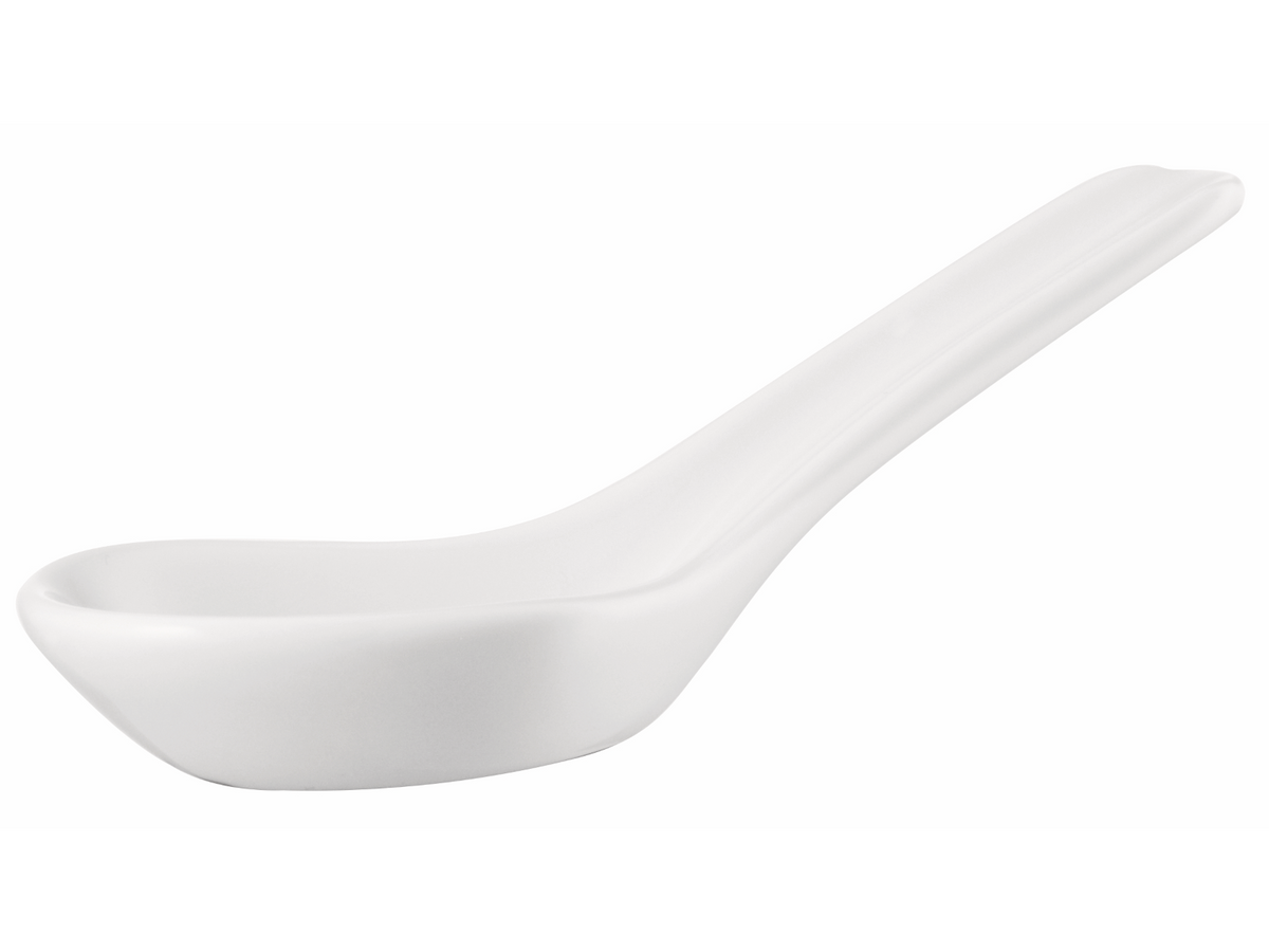 Thomas Trend Weiss Porzellanlöffel 13 cm Freisteller 1