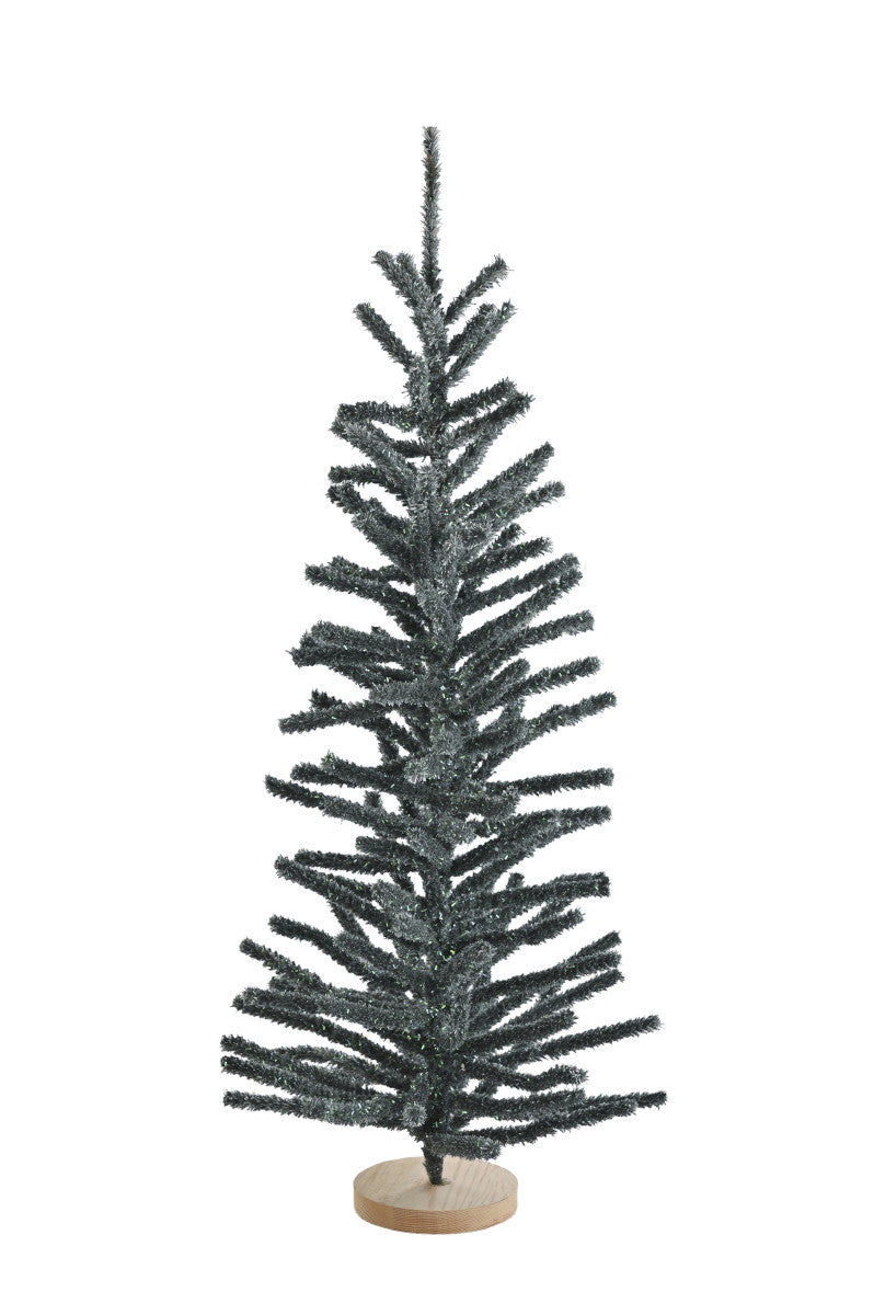 Giftcompany Silva Deko-Weihnachtsbaum beflockt grau 75cm Freisteller