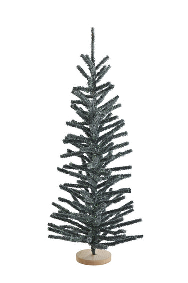Giftcompany Silva Deko-Weihnachtsbaum beflockt grau 75cm Freisteller