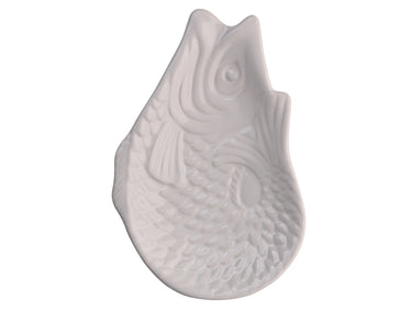 Giftcompany Monsieur Carafon Fisch Dekoteller weiß 12,5x8,3cm Freisteller