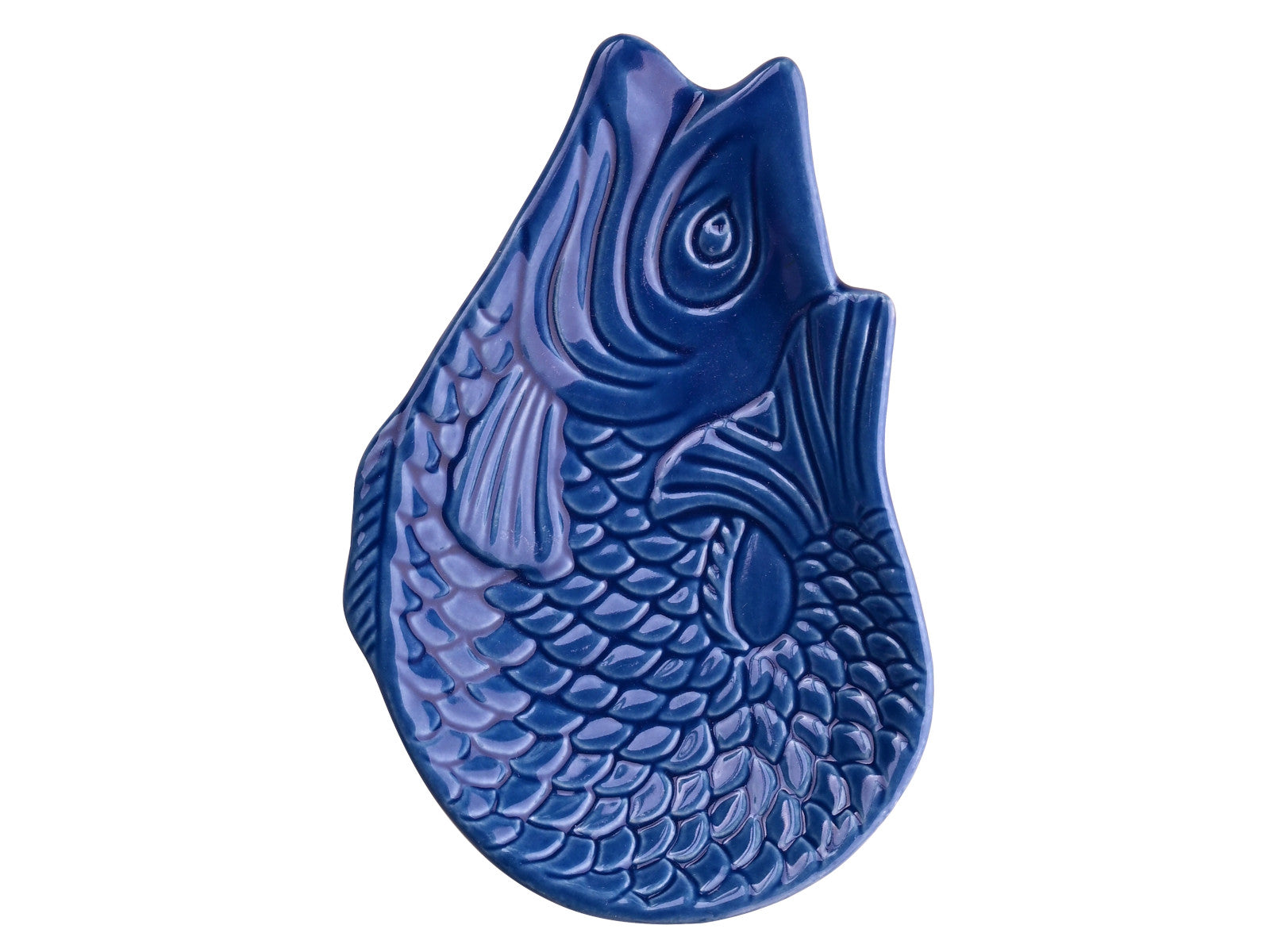 Giftcompany Monsieur Carafon Fisch Dekoteller azure 12,5x8,3cm Freisteller