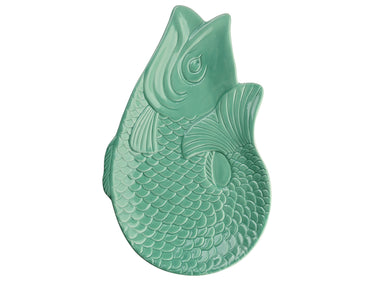 Giftcompany Monsieur Carafon Fisch Dekoteller mint cream 25,3x16cm Freisteller