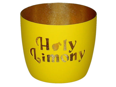 Giftcompany Madras Windlicht M Holy Limony neon gelb/gold 8,5cm Freisteller 1