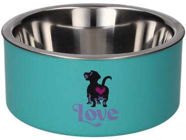 Giftcompany Love Pets Futternapf M Love türkis 20cm Freisteller 1