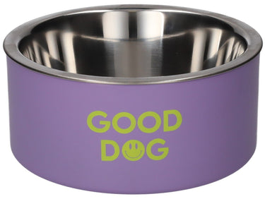 Giftcompany Love Pets Futternapf M Good dog lavender 20cm Freisteller 1