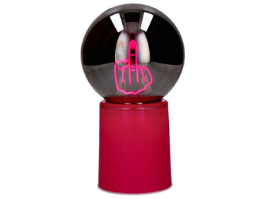 Giftcompany Glowmance LED-Leuchtkugel Neonlicht Mittelfinger pink 21cm Freisteller 1