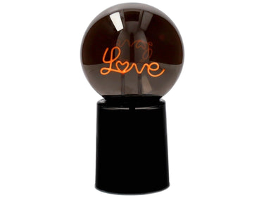Giftcompany Glowmance LED-Leuchtkugel Neonlicht Love schwarz 21cm Freisteller 1