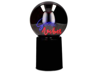 Giftcompany Glowmance LED-Leuchtkugel Neonlicht Good vibes schwarz 21cm Freisteller 1