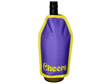 Giftcompany Froid Kühlmanschette Cheers my dears! lila/gelb 23,5cm Freisteller 1